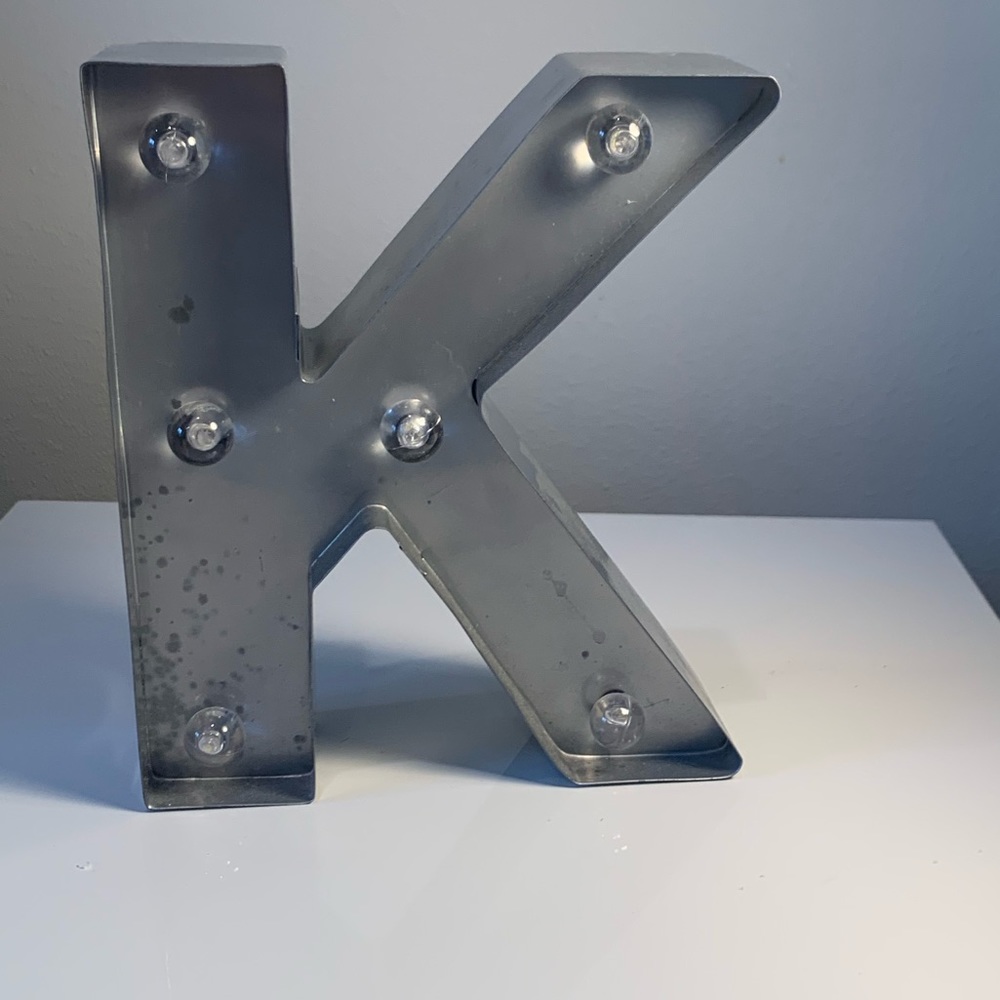 Light up letter “K”